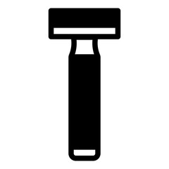 razor icon solid style vector