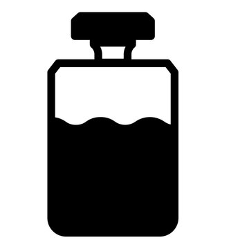 recommend clip art: Perfume icon solid style vector