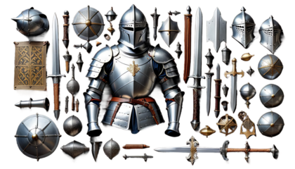 medievale armatura armored knight middle-ages mediaeval ancient antique crest blade shielding