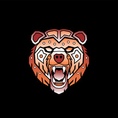 Bear Head Vector