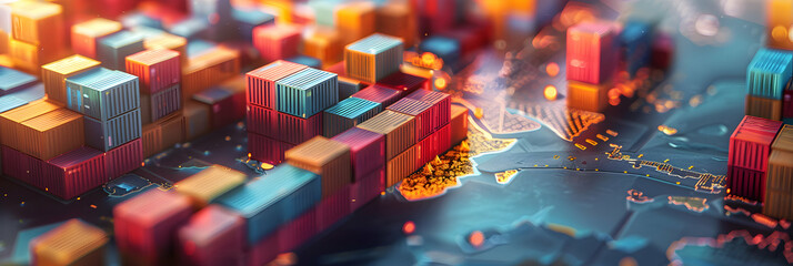 Optimizing Global Supply Chains: Photo Realistic International Logistics Coordinator Planning Shipments Across Borders for Efficient Shipments