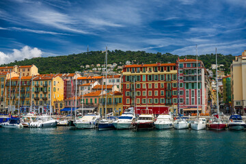 Obraz premium Nice Marina, France, Cote d'Azur