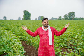 an Indian cotton farmer