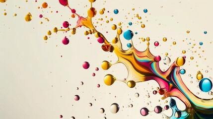 abstract background with color splashes