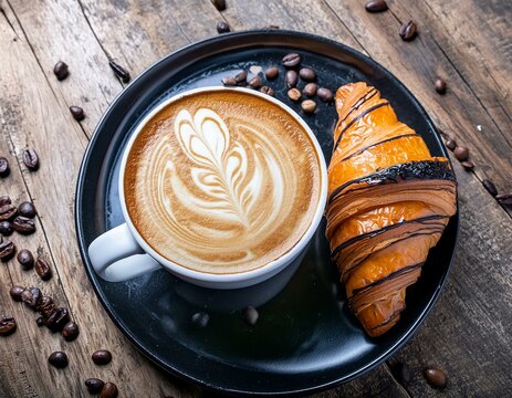 Cafe Latte con Con Chocolatin