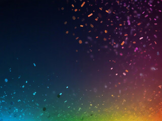 Naklejka premium vivid water, wet effects, confetti, and space a luminous background bursting with colorful brilliance ai generative