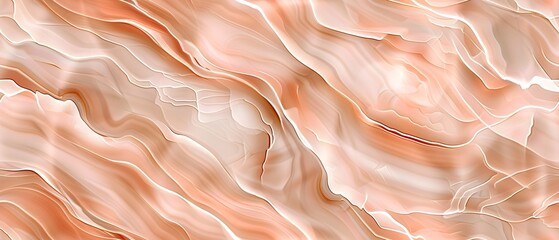 Abstract terracotta marble texture background with smooth wavy lines, elegant and modern design. Tile repeatable patterns. 