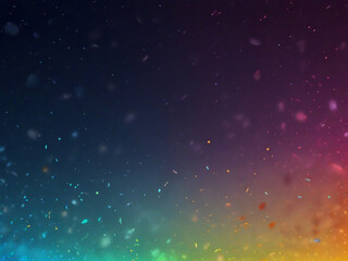 Fototapeta premium vivid water, wet effects, confetti, and space a luminous background bursting with colorful brilliance ai generative