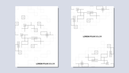 Creative idea of modern design with abstract geometric background. Minimalistic vector texture with square pattern. Template for cover brochure, layout, flyer, book, banner