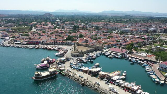 aerial views of sigacik, Seferihisar
