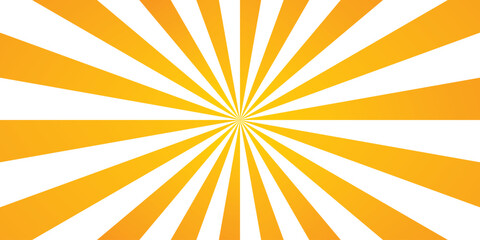 Vintage  white orange colour retro burst background