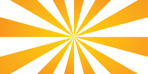 Vintage  white orange colour retro burst background