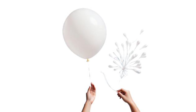 free balloon white fly lets hand up lightness wire wall blue finger air flying escape shadow minimal minimalist play concept conceptual abstract freedom weight room children leisure background fun
