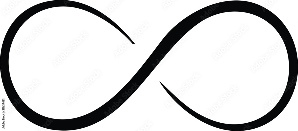 Wall mural endless, loop symbols. infinity icon. infinity, eternity, infinite, unlimited infinity icon flat sty