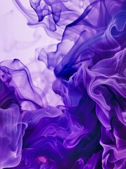 Purple smoke in the air.