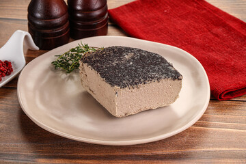 Delicous liver pate snack appetizer