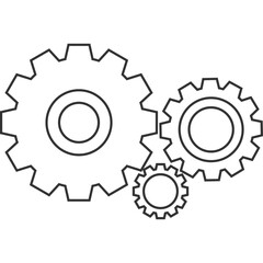 Gear Icon Outline