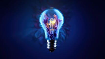 bulbs filled with blue and purple smoke. Not because of the electrical power, but because of the smoke swirling inside
