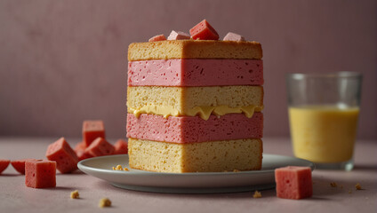 Battenberg cake with new look