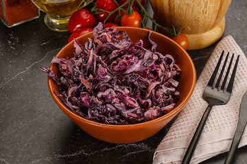 Coleslaw salad with cabbage and carrot
