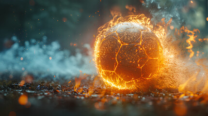 soccer sports game, fast fire ball kicks