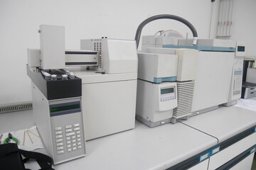 Mass detector coupled with GC/GC-MS - Gas Chromatography. Analytical laboratory.