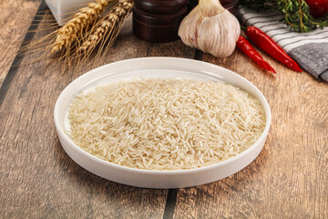 Indian cuisine - raw basmati rice