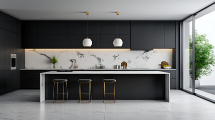 modern kitchen interior