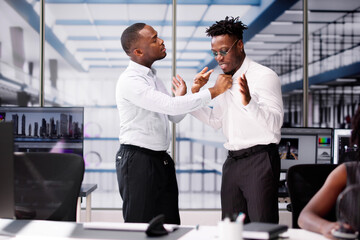 Angry Dominant Colleague Bullying Person