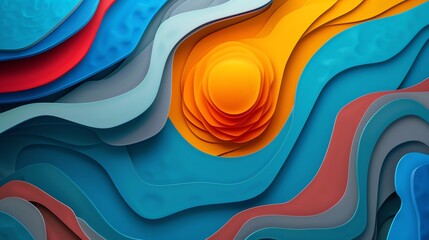 Hypnotic abstract backgrounds with vibrant colors for product advertising