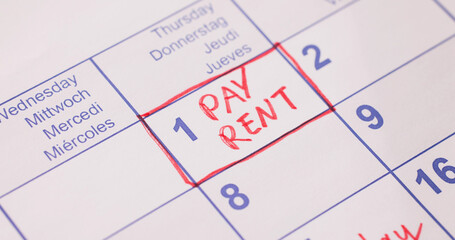 Rent Pay Due Date In Calendar