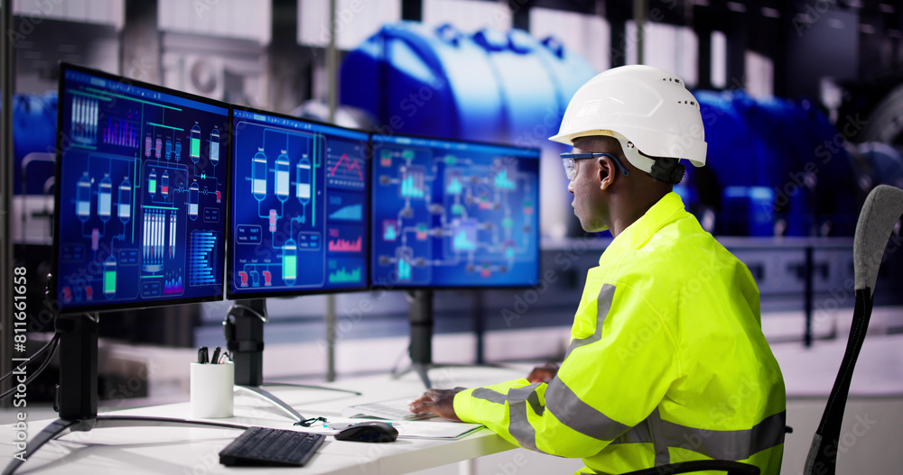 Poster Engineer Operator Using Scada System
