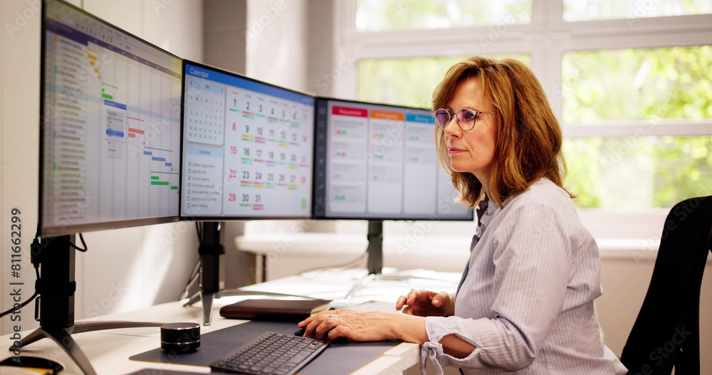 Poster Monitor Agenda Events Using Scrum Software
