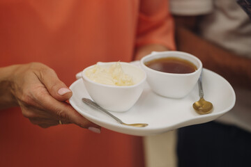 Noodle cup That has not been washed