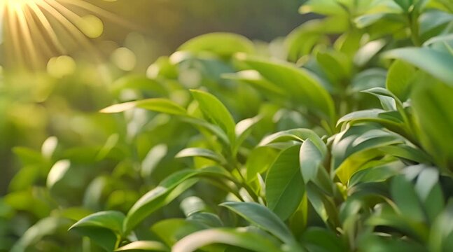 A World of Flavor in Miniature, A Close-Up of the Tea Plant's Leaves