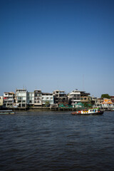 View of the port country river elevation side view culture Thailand background horizon