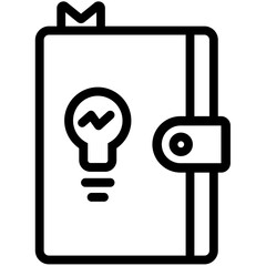 Address Book Outline Icon Pack