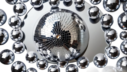 silver mirror night lighting club ball background abstract alone bright carnival closeup clubbing colours dancing design disco dj effect entertainment equipment facet flare globe glow idea