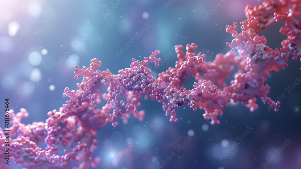 Poster molecular model depicting the interaction between insulin receptor substrates and downstream