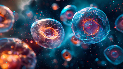 A cell with many cells in it.