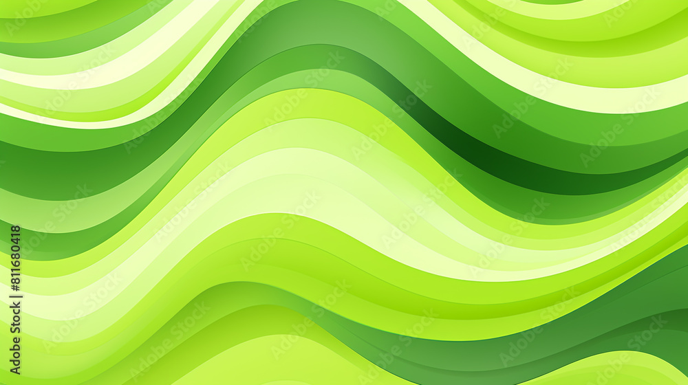 Poster abstract green waves background for a dynamic design with flowing lines and curves