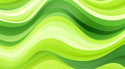Abstract green waves background for a dynamic design with flowing lines and curves