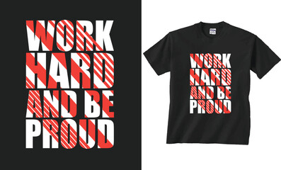 Fototapeta premium If you work hard you will shine in life typography t-shirt design, inspirational quotes t-shirt design, motivational typography t-shirt design. 