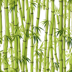 Bamboo digital art seamless pattern, the design for apply a variety of graphic works