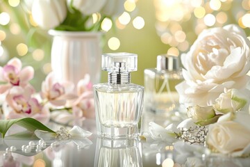 Observe the studio evening wear of perfume scent, blending with the daily freshness of environmental fragrance in a colorful display of aromatic art