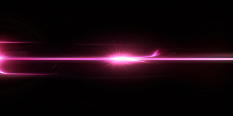 Intense pink plasma beam in dark laboratory