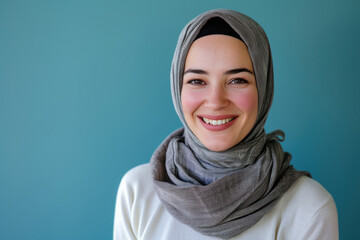 Young beautiful woman in hijab