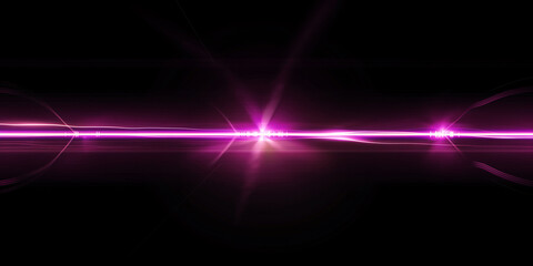 Bright purple laser light display against dark background