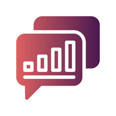 consulting flat gradient icon