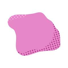 abstract shape element for your design. blob aesthetic with dot texture
